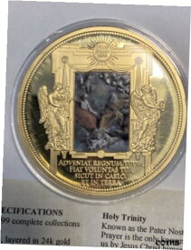 【極美品/品質保証書付】 アンティークコイン コイン 金貨 銀貨 [送料無料] American Mint - Holy Trinity / Lord’s Prayer Coin - gold layered