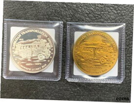 【極美品/品質保証書付】 アンティークコイン コイン 金貨 銀貨 [送料無料] Hawaii Medal-TRANSPORTATION SERIES 2001 HSNA Set Silver & Copper 2MN ???