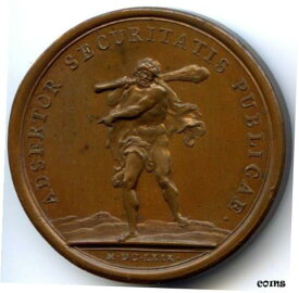 【極美品/品質保証書付】 アンティークコイン コイン 金貨 銀貨 [送料無料] Louis XIV Medal By Mauger Get Well / Thank You / de La Safety IN Le Kingdom 1669