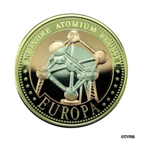 【極美品/品質保証書付】 アンティークコイン コイン 金貨 銀貨 [送料無料] 02131 Belgium Medal 2008 Atomium Brussels 35mm Silver, Copper & Gold Plated