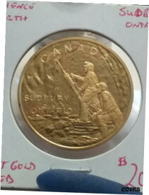 【極美品/品質保証書付】 アンティークコイン コイン 金貨 銀貨 [送料無料] Science North Sudbury Ontario Canada Gold Plated Medal #AA612