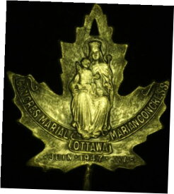 【極美品/品質保証書付】 アンティークコイン コイン 金貨 銀貨 [送料無料] CANADA Ontario Ottawa 1947 Marian Congress Medal 54mm x 64mm Inv 4699