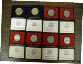 【極美品/品質保証書付】 アンティークコイン コイン 金貨 銀貨 [送料無料] 8 Different National Bicentennial Medals in Original Cases FREE Shipping