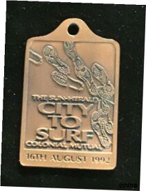 【極美品/品質保証書付】 アンティークコイン コイン 金貨 銀貨 [送料無料] The Herald Sun City to Surf 1992 Melbourne Australia Medallion