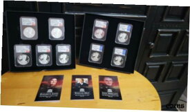 【極美品/品質保証書付】 アンティークコイン 銀貨 2020 Silver Eagle PCGS Proof 70 9 coin set. Signed Moy, Mercanti and Jones. [送料無料] #sct-wr-010512-5604
