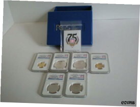 【極美品/品質保証書付】 アンティークコイン 2014 BASEBALL HOF 6 COIN COLLECTION-GOLD,SILVER,CLAD NGC 70 EARLY RELEASES+BONUS [送料無料] #cct-wr-010512-6348