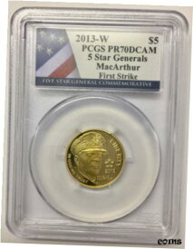 【極美品/品質保証書付】 アンティークコイン 金貨 2013-W Proof 5 Star Generals $5 Gold US Commemorative PCGS PR70 FirstStrike [送料無料] #got-wr-010515-583