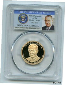 【極美品/品質保証書付】 アンティークコイン コイン 金貨 銀貨 [送料無料] 2015 S $1 Lyndon B Johnson Dollar PCGS PR70DCAM