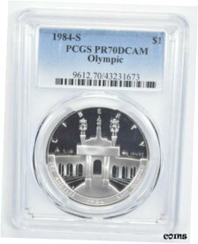 【極美品/品質保証書付】 アンティークコイン コイン 金貨 銀貨 [送料無料] 1984-S PR70 DCAM LA Olympics Commemorative Silver Dollar PCGS
