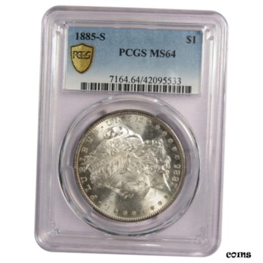 アンティークコイン 銀貨 1885 S Morgan Dollar MS 64 PCGS 90% Silver $1 Uncirculated US Coin Collectible [送料無料] #sct-wr-010544-2824のサムネイル
