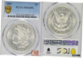 【極美品/品質保証書付】 アンティークコイン 硬貨 1892 MS64 PL PCGS Morgan $1 [送料無料] #oot-wr-010544-4050