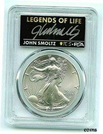 【極美品/品質保証書付】 アンティークコイン コイン 金貨 銀貨 [送料無料] 2021 $1 American Silver Eagle Type 2 PCGS PSA MS70 Legends of Life John Smoltz