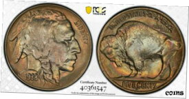 【極美品/品質保証書付】 アンティークコイン 硬貨 1938-D/S Buffalo 5C PCGS Certified MS67 Overmintmark FS-512 Top Pop [送料無料] #oot-wr-010574-2398