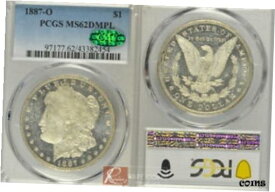 【極美品/品質保証書付】 アンティークコイン 硬貨 1887-O MS62 DMPL PCGS & CAC Morgan $1 [送料無料] #oot-wr-010576-1637
