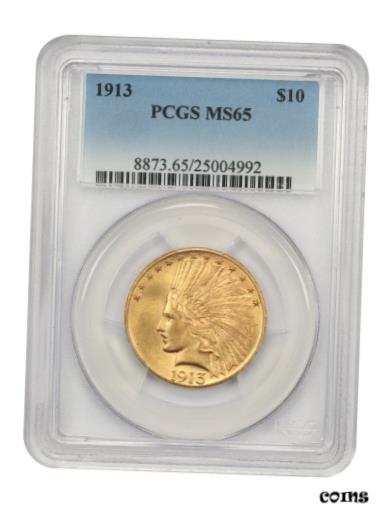 アンティークコイン 金貨 1913 $10 PCGS MS65 - Satiny Luster - Indian Eagle - Gold Coin - Satiny Luster [送料無料] #gct-wr-010594-445のサムネイル