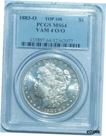 【極美品/品質保証書付】 アンティークコイン コイン 金貨 銀貨 [送料無料] 1883 O/O PCGS MS64 VAM-4 Top-100 Morgan Silver Dollar