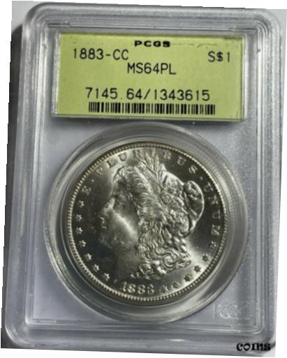 アンティークコイン コイン 金貨 銀貨 [送料無料] 1883-CC Morgan Silver $1 (#14654) PCGS MS64 PLのサムネイル