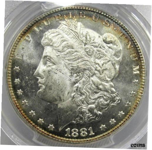 アンティークコイン 硬貨 1881-P Morgan Dollar PCGS MS64 PL Cameo