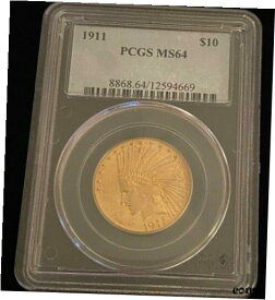 【極美品/品質保証書付】 アンティークコイン 硬貨 1911-$10 Indian Head, PCGS, MS-64 [送料無料] #oot-wr-010649-487