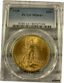 【極美品/品質保証書付】 アンティークコイン 金貨 1928 $20 Saint-Gaudens Gold Double Eagle MS64+ PCGS [送料無料] #got-wr-010649-822