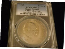 【極美品/品質保証書付】 アンティークコイン コイン 金貨 銀貨 [送料無料] 1965 Crown Great Britain PCGS MS 64