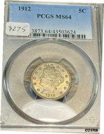 【極美品/品質保証書付】 アンティークコイン コイン 金貨 銀貨 [送料無料] 1912 Liberty Nickel PCGS MS64 Beauty Scratch-Free Holder, Best Price on Ebay CHN