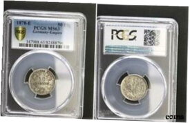 【極美品/品質保証書付】 アンティークコイン 硬貨 Empire 50Pfennig J.8 1878 E Rare Year / Mintmark And Condition PCGS MS63 [送料無料] #oot-wr-010706-4818