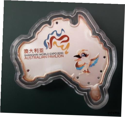 アンティークコイン コイン 金貨 銀貨 [送料無料] 2010 Kookaburra Australian Pavilion Shanghai World Expo 2010 1 oz silver coin