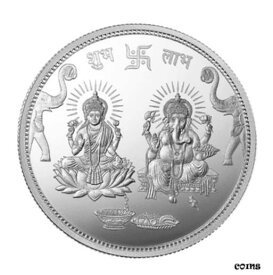 【極美品/品質保証書付】 アンティークコイン コイン 金貨 銀貨 [送料無料] MMTC-PAMP Arihant Gems & Jewels Ganesh Lakshmi Ji 999 silver coin 10gm