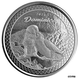【極美品/品質保証書付】 アンティークコイン コイン 金貨 銀貨 [送料無料] Dominica $2 2021 EC8 (4th) Parrot Parrot 1oz 999 Silver * St/Bu