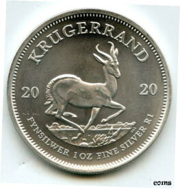 【極美品/品質保証書付】 アンティークコイン コイン 金貨 銀貨 [送料無料] 2020 South Africa 999 Silver 1 oz Krugerrand Coin Suid Afrika Bullion - BP109
