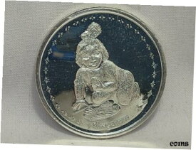 【極美品/品質保証書付】 アンティークコイン コイン 金貨 銀貨 [送料無料] Silver Fine 999 Coin Religious 10 Gram God Bal Gopal Lord Krishna Gift Item A445