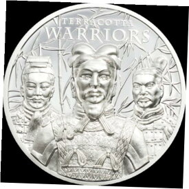 【極美品/品質保証書付】 アンティークコイン コイン 金貨 銀貨 [送料無料] Terracotta Warriors Silver 1 OZ 999 Silver Coin Cook Islands 2021-