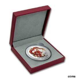 【極美品/品質保証書付】 アンティークコイン コイン 金貨 銀貨 [送料無料] Perth Mint Australia Red Coloured Dragon 2012 5 oz .999 Silver Coin (w/Red Box)