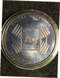 【極美品/品質保証書付】 アンティークコイン コイン 金貨 銀貨 [送料無料] 1 Oz 999 fine copper, dark antique coin, 'Safety in Numbers' #2, SILVER & SHELLS