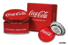 【極美品/品質保証書付】 アンティークコイン コイン 金貨 銀貨 [送料無料] Beautiful 2018 $1 Coca Cola Collectible Bottle Cap Shaped 999 fine SILVER COIN