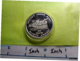【極美品/品質保証書付】 アンティークコイン コイン 金貨 銀貨 [送料無料] BRUSHY CREEK COAL MINE WESTERN FUELS ILLINOIS 1993 SAFETY 999 SILVER COIN RARE A