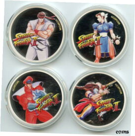 【極美品/品質保証書付】 アンティークコイン コイン 金貨 銀貨 [送料無料] 2021 Street Fighter Capcom 4-Coin Set 999 Silver 1 oz Niue Collection - BR931