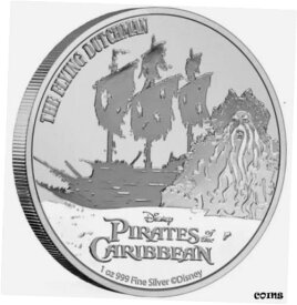 【極美品/品質保証書付】 アンティークコイン コイン 金貨 銀貨 [送料無料] 2021 NIUE 1 oz Silver .999 Disney Pirates of the Caribbean THE FLYING DUTCHMAN