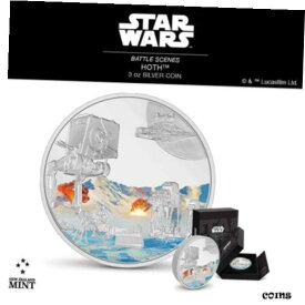 【極美品/品質保証書付】 アンティークコイン コイン 金貨 銀貨 [送料無料] Star Wars NEW RELEASE Battle Scenes Collection - Hoth - 3oz Silver COA #