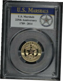 【極美品/品質保証書付】 アンティークコイン コイン 金貨 銀貨 [送料無料] 2015-W U.S. Marshals Service $5 Gold Comm. PCGS PR-70 DCAM U.S. Marshals Label