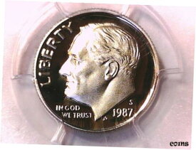 【極美品/品質保証書付】 アンティークコイン コイン 金貨 銀貨 [送料無料] 1987 S Proof Roosevelt Dime PCGS PR 70 DCAM 81461929