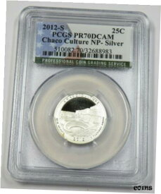 【極美品/品質保証書付】 アンティークコイン コイン 金貨 銀貨 [送料無料] 2012-S PCGS PR70 PROOF DCAM | Silver Chaco Culture NP Quarter 25c US Coin 33162A