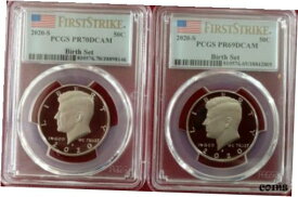 【極美品/品質保証書付】 アンティークコイン コイン 金貨 銀貨 [送料無料] 2020 S 50C Kennedy Birth Set PCGS PR70 & PR69 First Strike one of each coin
