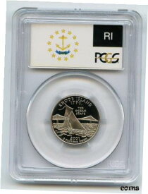 【極美品/品質保証書付】 アンティークコイン コイン 金貨 銀貨 [送料無料] 2001 S 25C Clad Rhode Island Quarter PCGS PR70DCAM