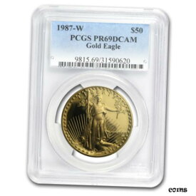 【極美品/品質保証書付】 アンティークコイン 金貨 1987-W 1 oz Proof Gold American Eagle PR-69 PCGS [送料無料] #got-wr-010900-17