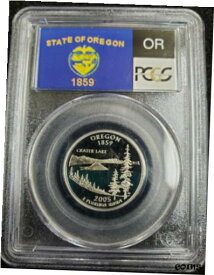【極美品/品質保証書付】 アンティークコイン コイン 金貨 銀貨 [送料無料] 2005 S 25c State of Oregon Proof Quarter- PCGS PR69DCAM- State Flag Label