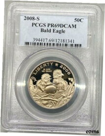 【極美品/品質保証書付】 アンティークコイン コイン 金貨 銀貨 [送料無料] 2008-S Proof Bald Eagle 50c Commemorative Half Dollar PCGS PR69 DCAM