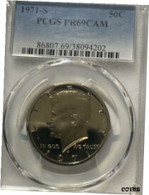 【極美品/品質保証書付】 アンティークコイン 硬貨 1971 S Kennedy PCGS PR69CAM [送料無料] #oot-wr-010921-818