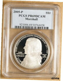 【極美品/品質保証書付】 アンティークコイン コイン 金貨 銀貨 [送料無料] 2005 P Chief Justice John Marshall Commemorative Silver Dollar PCGS PR69DCAM